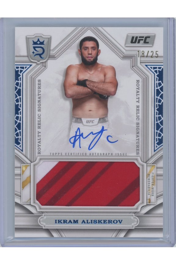 2024 Topps Royalty UFC Ikram Aliskerov #RYS-AGO /25 Relic