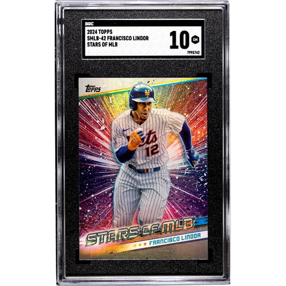 2024 Topps #SMLB-42 Francisco Lindor Stars of MLB SGC 10