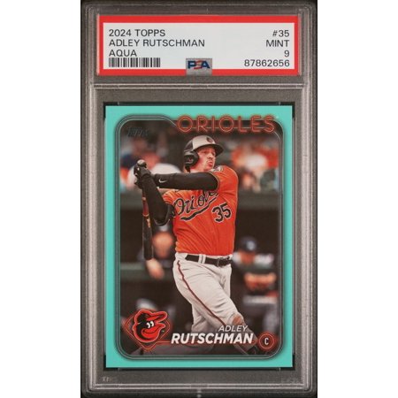 2024 Topps Series 1 Aqua Adley Rutschman #35 PSA 9