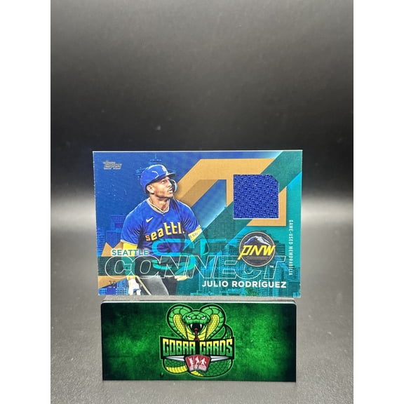 2024 Topps Series 1 City Connect Relic Baseball Card Julio Rodrguez #CC-JROD Relic