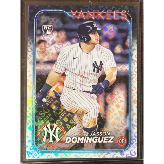 2024 Topps Series 1 Jasson Domnguez #60 All-Star Game Logo Foil RC New York Yankees MLB Baseball Trading Card