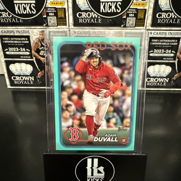 2024 Topps Series 2 Adam Duvall #376 Aqua Parallel/Variety Base Set