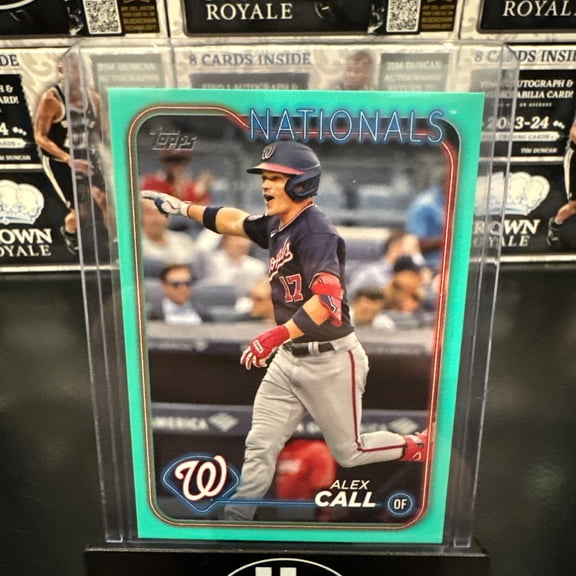 2024 Topps Series 2 Alex Call #496 Aqua Parallel/Variety Base Set