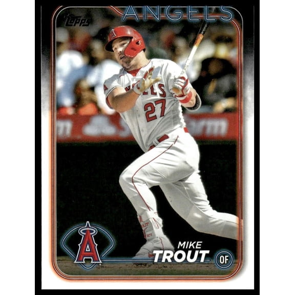 2024 Topps Series One Mike Trout #27 Near Mint Angels Baseball Card