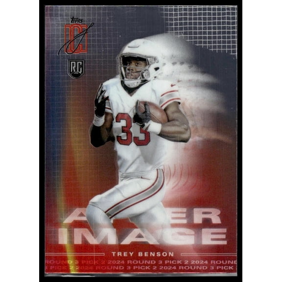 2024 Topps Signature Class Trey Benson #AI-15 After Image Arizona Cardinals NFL FOOTBALL Trading Card