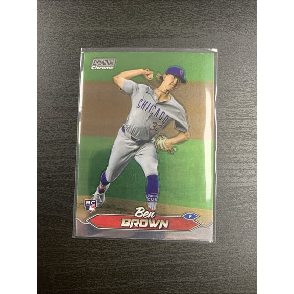 2024 Topps Stadium Club Ben Brown Rookie Baseball Card Chicago Cubs Near Mint
