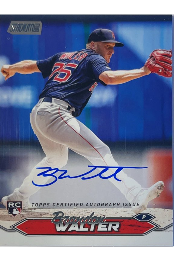 2024 Topps Stadium Club Brandon Walter #SCBA-BWA RC Auto Boston Red Sox Baseball Card Boston Red Sox MLB Autographed Baseball Trading Card