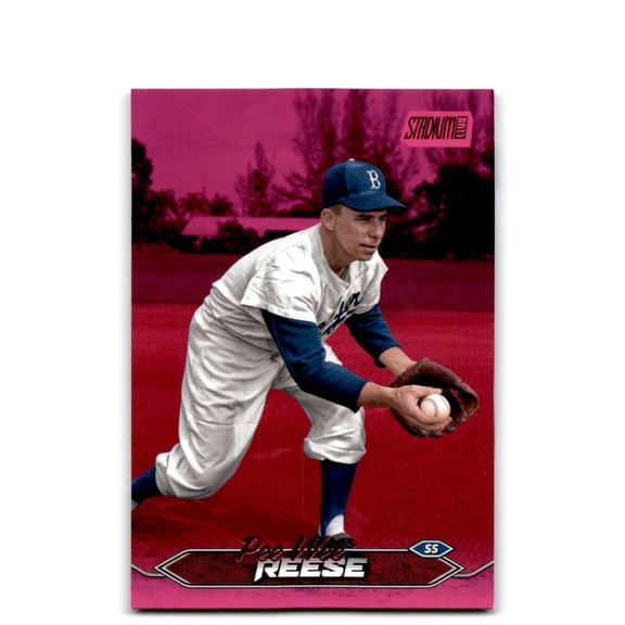 2024 Topps Stadium Club Pink Foil #267 Pee Wee Reese NM-MT Dodgers Baseball Card Los Angeles Dodgers MLB Baseball Trading Card