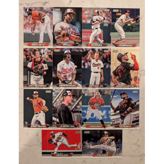 2024 Topps Stadium Club Team Set (14) Orioles Holliday 211 Ripken