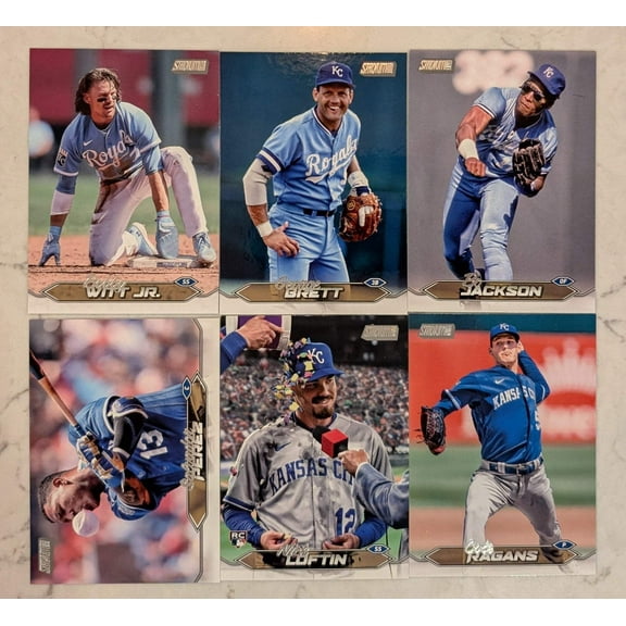 2024 Topps Stadium Club Team Set (6) Royals George Brett Bobby Witt Bo
