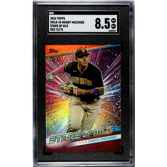 2024 Topps Stars of MLB Red Manny Machado #SMLB-44 /75 SGC 8.5