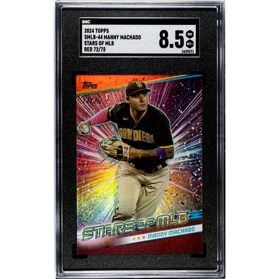 2024 Topps Stars of MLB Red Manny Machado #SMLB-44 /75 SGC 8.5