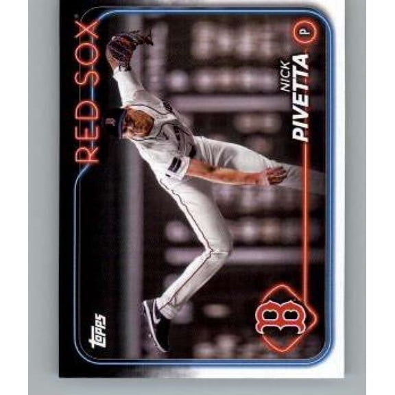 2024 Topps Team Sets Nick Pivetta #BOS-4 Boston Red Sox NM-MT Baseball Card Boston Red Sox MLB Baseball Trading Card
