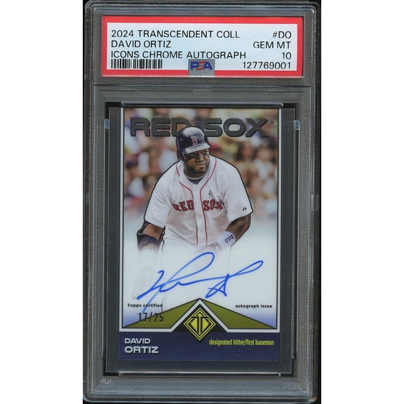 2024 Topps Transcendent Collection David Ortiz #TCBA-DO [Base] Insert PSA 10