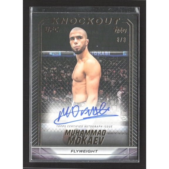 2024 Topps UFC Knockout Muhammad Mokaev #KNA-MMV 8/8