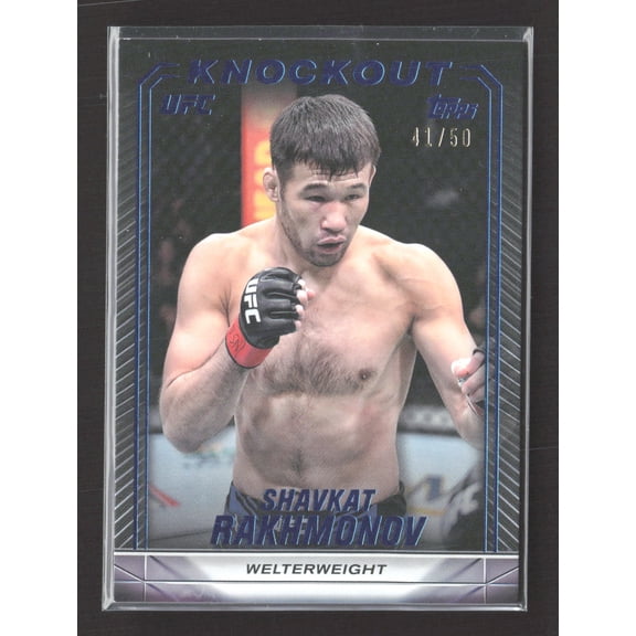 2024 Topps UFC Knockout Shavkat Rakhmonov #63 Blue /50