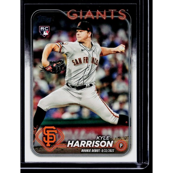 2024 Topps Update Kyle Harrison San Francisco Giants #US83 Mother's Day Hot Pink SN Trading Card