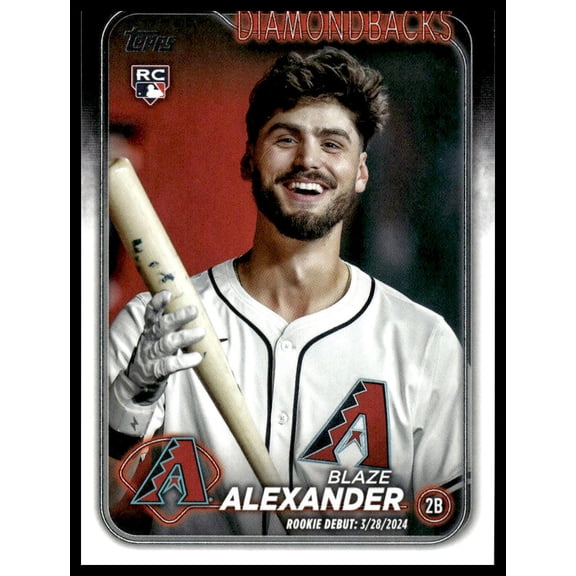 2024 Topps Update Series Blaze Alexander US265 RC Arizona Diamondbacks Baseball Card