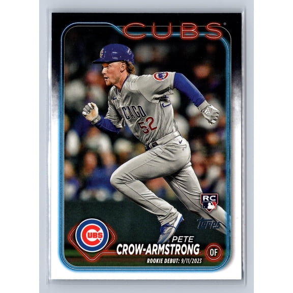 2024 Topps Update Series Pete Crow-Armstrong #US91 RC Chicago Cubs Baseball Card