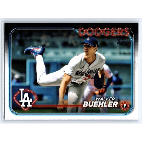 2024 Topps Walker Buehler #196 Los Angeles Dodgers Baseball Card