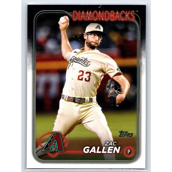 2024 Topps #110 Zac Gallen Arizona Diamondbacks Baseball Card