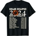 thumbnail image 1 of 2024 Total Solar Eclipse Path 04.08.24 T-Shirt, 1 of 4