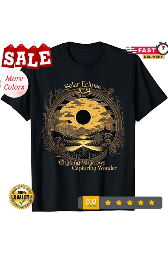 2024 Total Solar Eclipse Shirt Chasing Shadows April 8 T-Shirt.