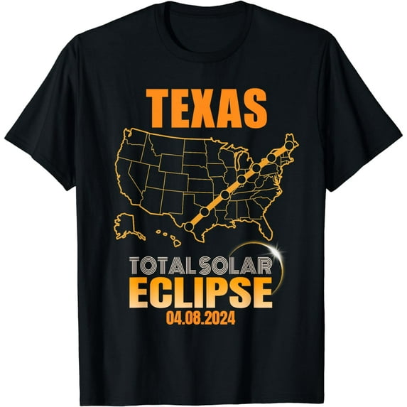 2024 Total Solar Eclipse TEXAS, Total Eclipse 2024 TEXAS T-Shirt