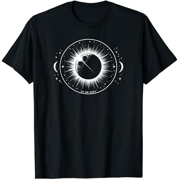 2024 Total Solar Eclipse Totality With Date T-Shirt