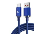 thumbnail image 1 of 2024  Transmmsion High Speed USB 3.0 Data Cables 120W Fast Charging Cable 6A Quick Charge Cable Type C Charging Cable 25CM TYPE C-BLUE, 1 of 8
