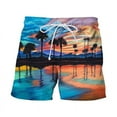 2024 Tropics Hawaii Beach Shorts Men Summer Board Shorts Casual Holiday