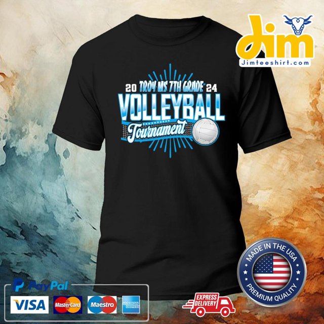 2024 Troy MS 7th Grade Volleyball Tournament TShirt