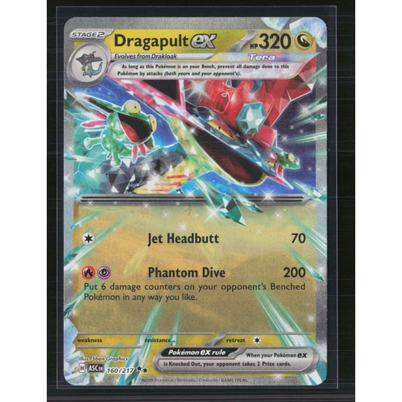 2024 Twilight Masquerade Dragapult EX Holo Double Rare RR #130/167 Pokemon Trading Card