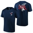 thumbnail image 1 of 2024 U.S. Soccer Federation USMNT Logo Adult T-Shirt USA with Eagle 2 Sides Print Soccer Tee [Navy, X-Large], 1 of 3