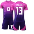2024 UEFA Europa League Football Jersey Set, German Away Pink Jersey