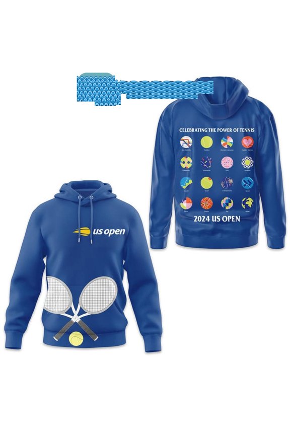 2024 US Open Tennis Power Celebrating Hoodie T-Shirt