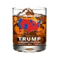 2024 US Presidential Election Map Trump Whiskey Glass 11oz MAGA Whiskey