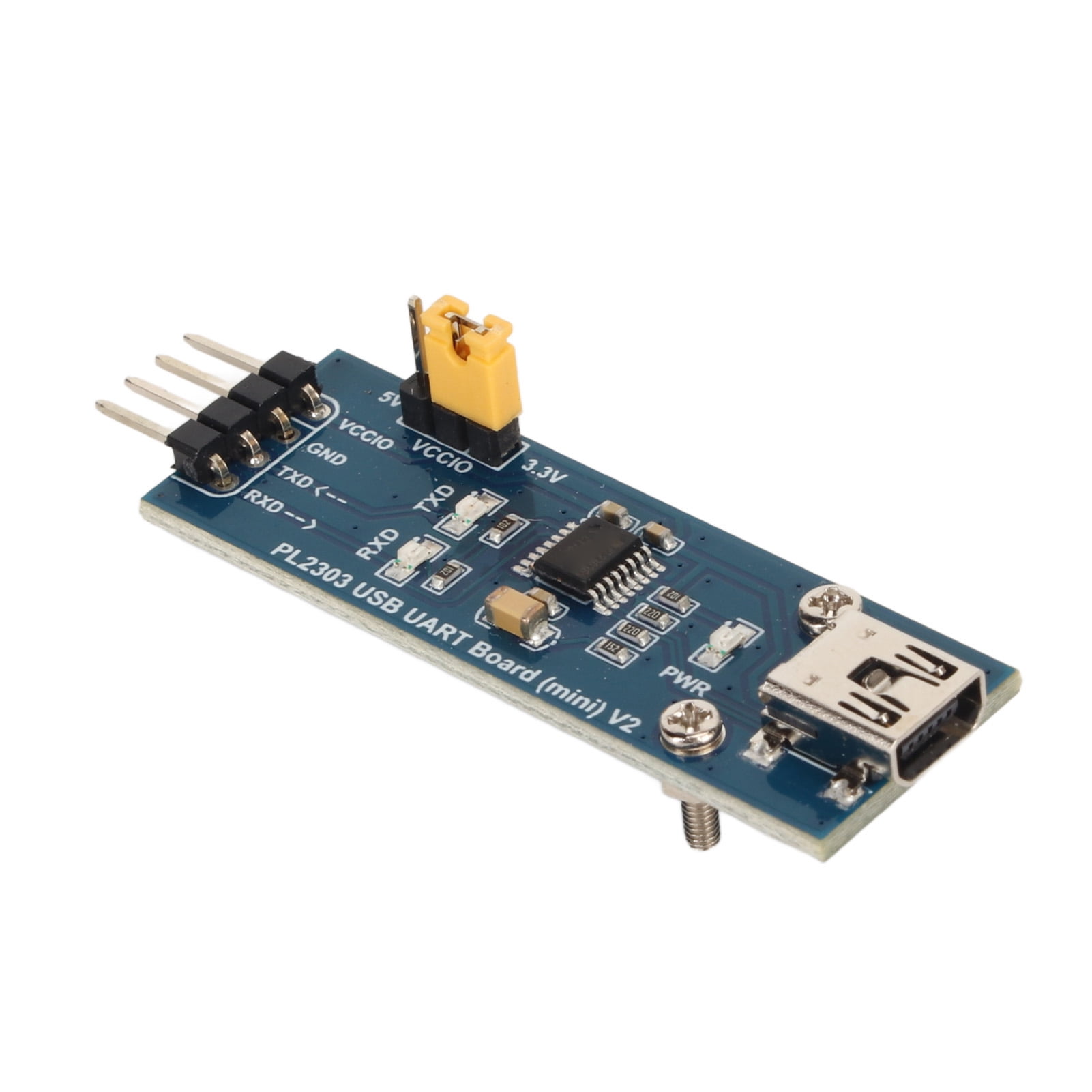 2024 USB to UART TTL Module USB Mini AB Connector 3 Power Mode 3 LED USB UART Serial Adapter