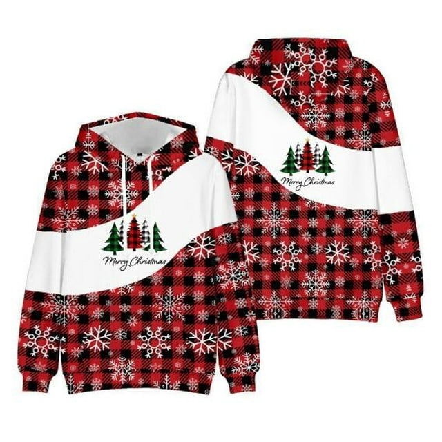 2024 Ugly Christmas Sweater Unisex Men Women Holiday Santa Elf Pullover