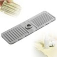 thumbnail image 1 of 2024 Upgrade Kitchen Faucet Mat for Kitchen Sink Accessories Gadgets, Faucet Absorbent Mat Silicon Kitchen Sink Guard, Faucet Guard for Countertop Protect (Grey, 15.7*5.5 Inches), 1 of 5