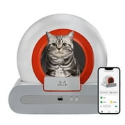 Self-Cleaning Cat Litter Box,Automatic Cat Litter Box for Multiple Cats,APP Odor Control , 65L Large Capacity,Safety protection Smart Litter Box