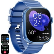 2024 Upgrade Smartwatch (Answer/Make Calls), 2.01-Inch Smartwatch, Multi-Mode Fitness Tracker, Step Calorie Counter, Blue