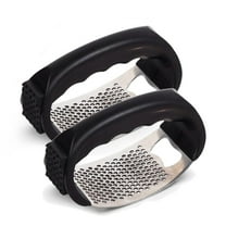 2024 Upgrade Stainless Steel Garlic Presser Garlic Press Rocker Garlic Mincer Garlic Crusher With Peeler And Cleaning Brush Stainless Steel Garlic Mincer, Xinsrenus Under $5! 2024 Upgrade