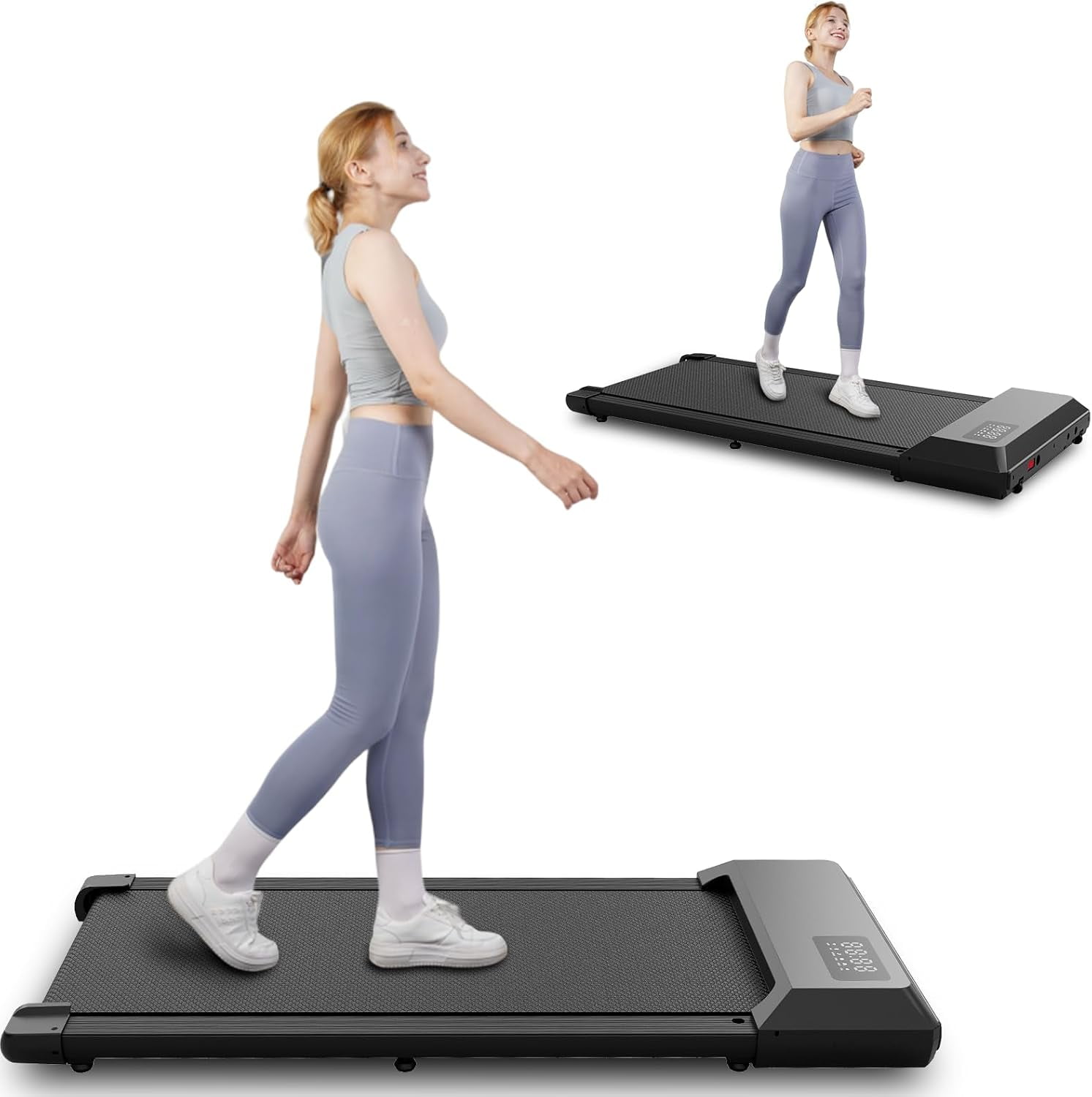 2024 Upgrade Walking Pad, Under Desk Treadmill for Home, Portable Mini