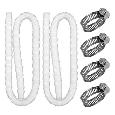 2024 Upgraded 2-Piece Set 1.25-Inch Pool Hose 59-Inch Long Accessory Pool Pump Replacement Hose Above Ground Pool Filter Pump Using 1 1/4 Diameter Hose