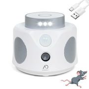 2024 Upgraded ADDOT Ultrasonic Auto Detect PIR & Flash Light Rodent Mouse Repellent Indoor - Pest Repeller for Mice, Squirrels, Bats, Roach - for Attic, Garage, RV, Basement, House, and Warehouse