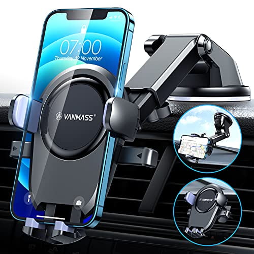 2024 Upgraded Car Phone Holder Mount [Strongest Suction & Military