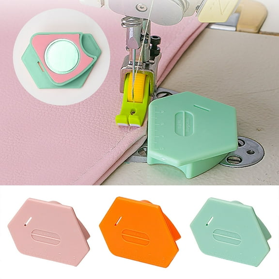 2024 Upgraded Magnetic Seam Guide for Sewing Machine,Multi-Purpose Tool Polygonal Strong Magnetic Gauge,Polygonal Seam Guide Hemmer with Scale,Sewing Accessories Supplies Tool