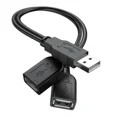 thumbnail image 1 of ?2024 Upgraded?Usb 2.0 Male To Dual Usb Female Y Splitter Extension Adapter Cabl, 1 of 6