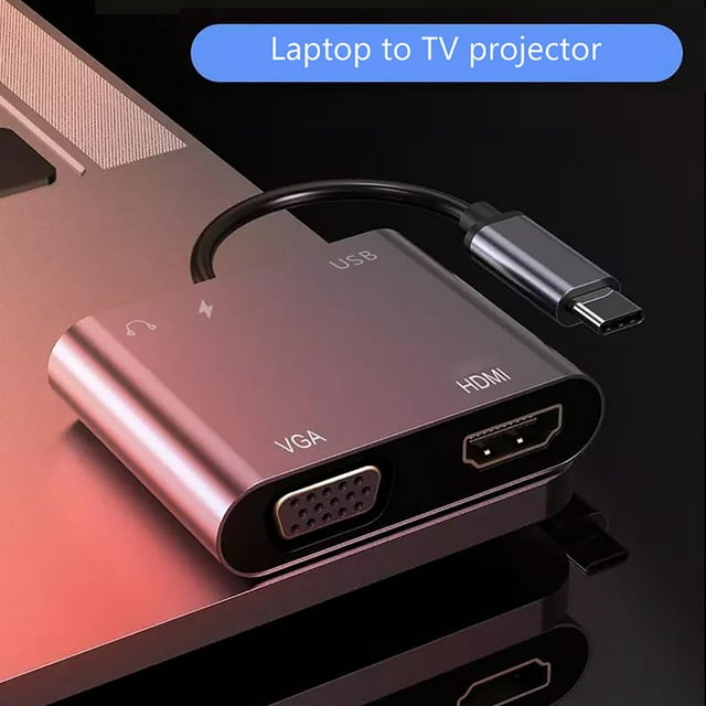 2024 Upgraded Version Typec to with Audio Typec to HDMI 5in1 for